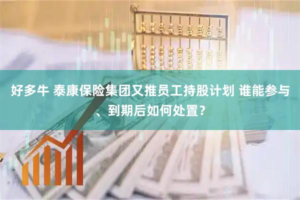 好多牛 泰康保险集团又推员工持股计划 谁能参与、到期后如何处置？